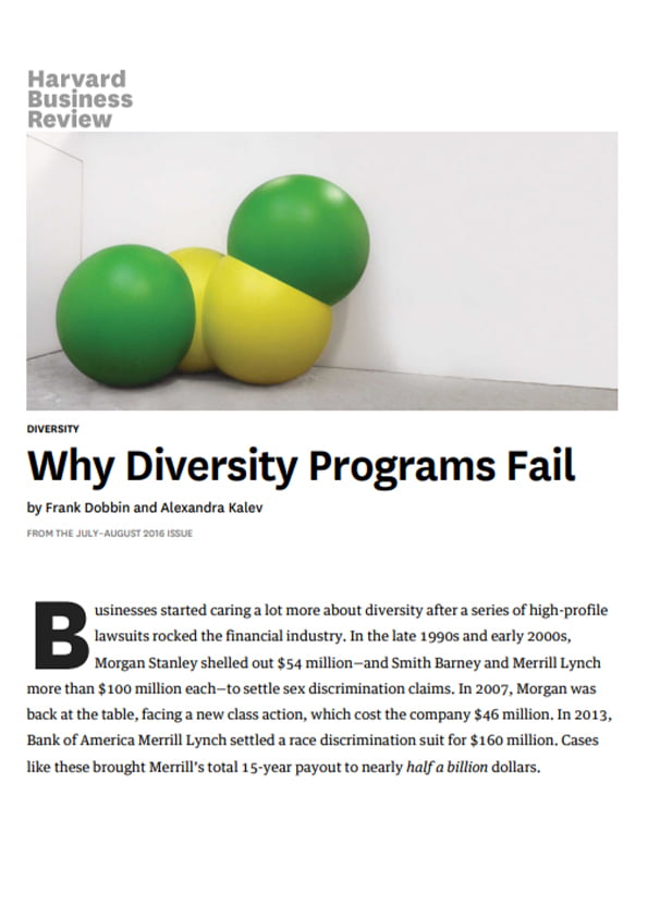 Why Diversity Programs Fail